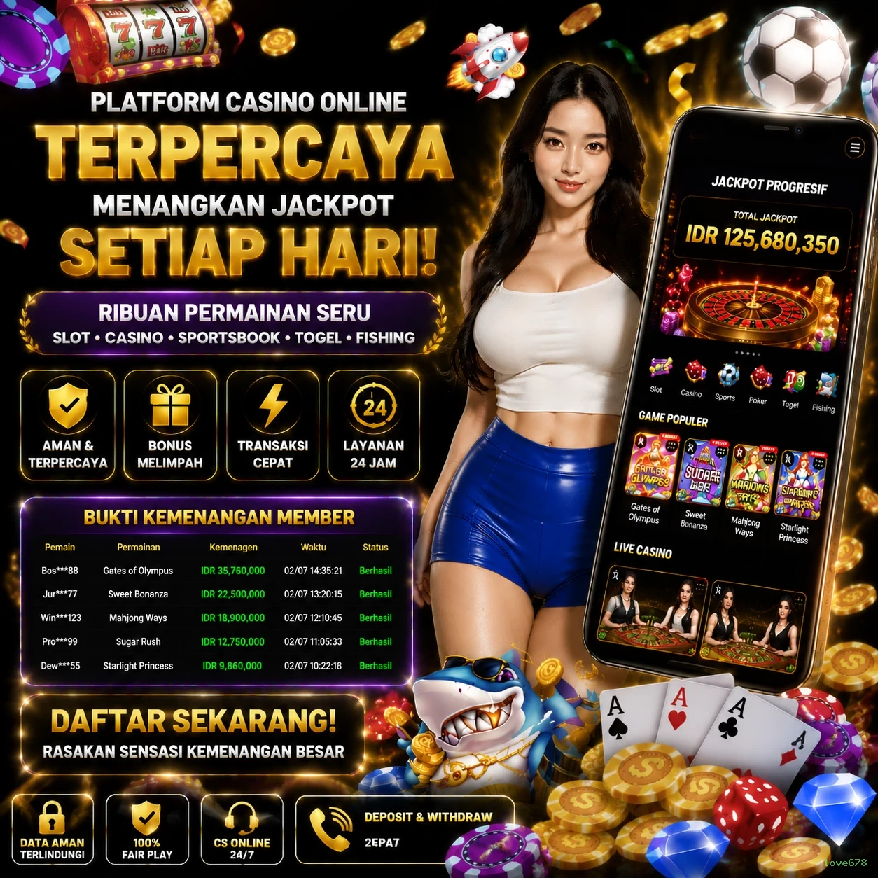 Cara Mendaftar dan Verifikasi Akun di love678